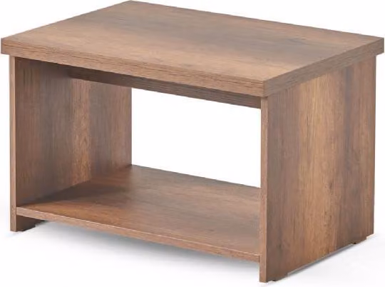 Couchtisch Braun Einfarbig Modern Rechteckig Form Arbeitszimmer Regal