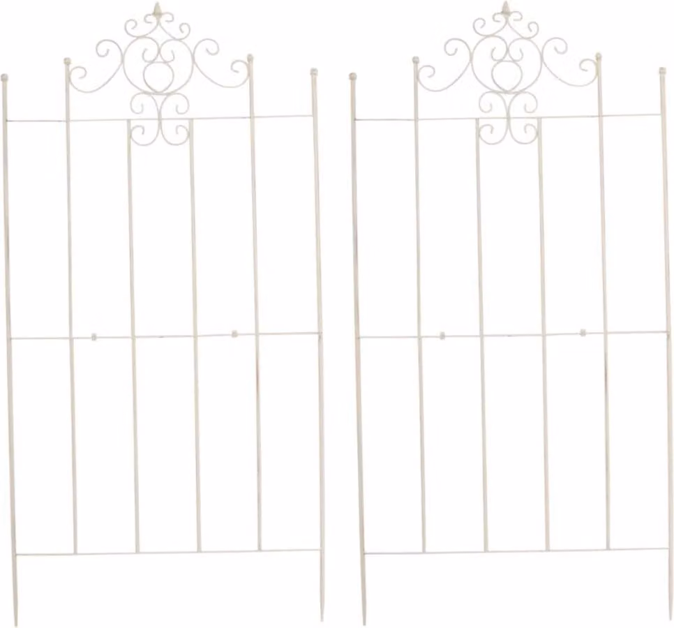 set di 2 strutture per arrampicata - supporto da giardino - facile da montare | colore: antiquariato