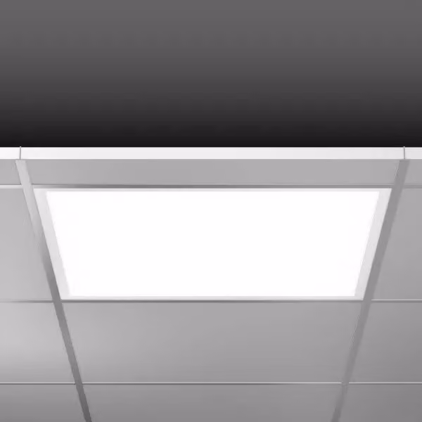 RZB Sidelite ECO, 29 W, 3200 lm, 830, bianco, faretti da incasso a soffitto DALI, L 595 P 595, 112°/122°, plastica (PMMA) opalina 312272.002.76