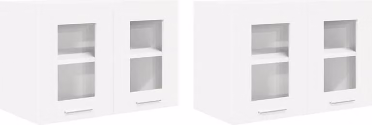 Armadio pensile 2 pcs Bianco 60 x 31 x 40 cm Legno multistrato