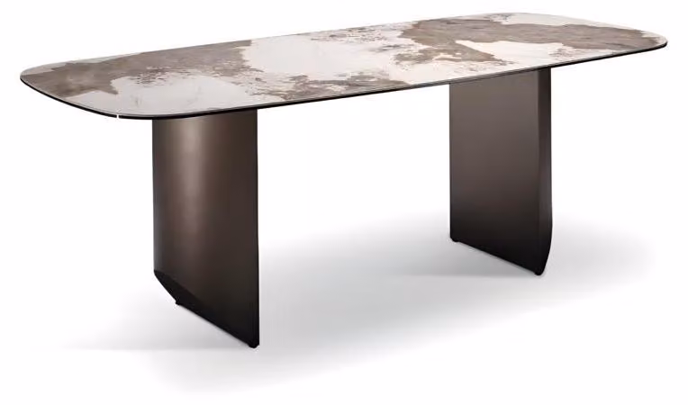 Esstisch Tisch Esszimmer Holz Design Luxus Modern Tische Braun Esstische