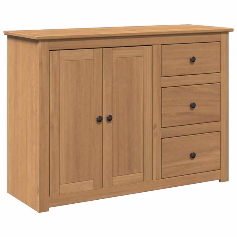 Credenza con Cassetti PANAMA 112x40x80cm Legno Massello di Pino
