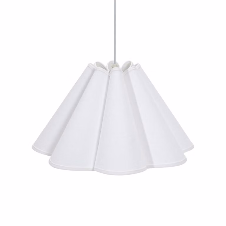 PR Home Lampada a sospensione Classic, dimmerabile, Bianco / Opale, Soggiorno / Sala da pranzo, Tessuto / Stoffa / Seta, Scandinavo, Lampada a sospensione
