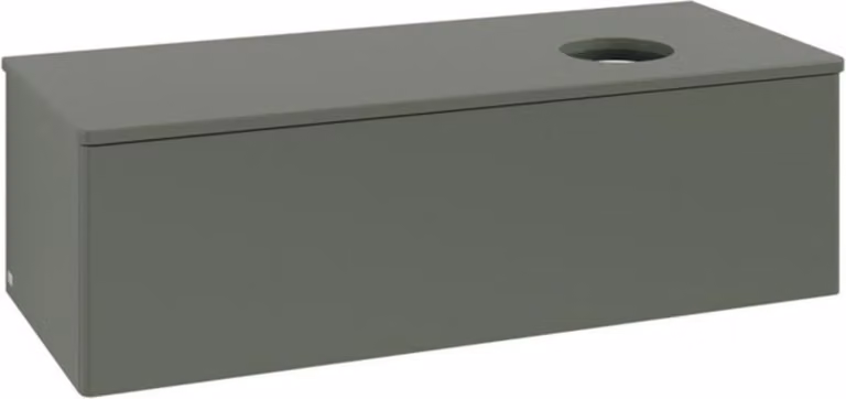 V&B Mobiletto senza struttura frontale, con illuminazione Antao 120x36x50cm, WBP Lac, lea gre. m Lac