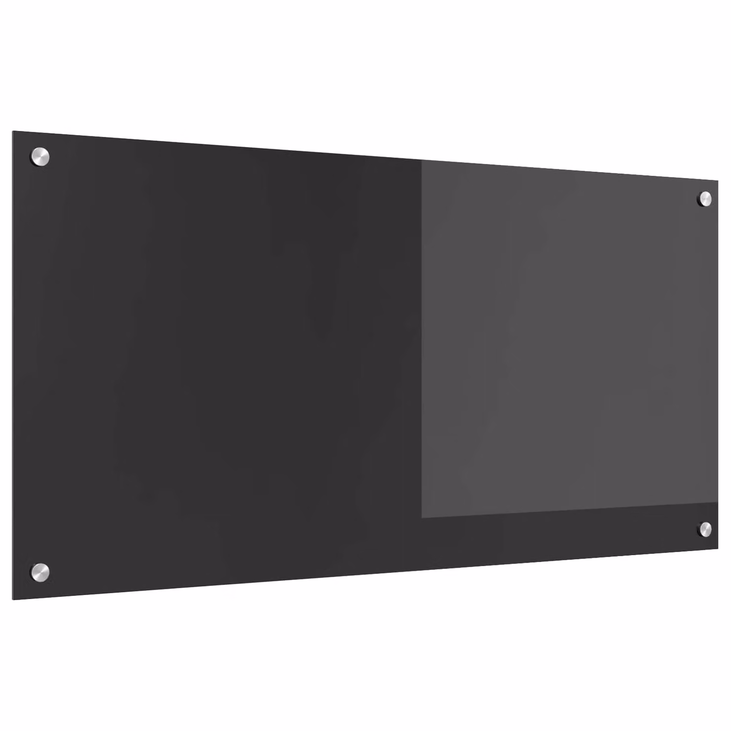 Schienale da cucina vidaXL in vetro temperato Grigio antracite L: 100 cm, H: 50 cm