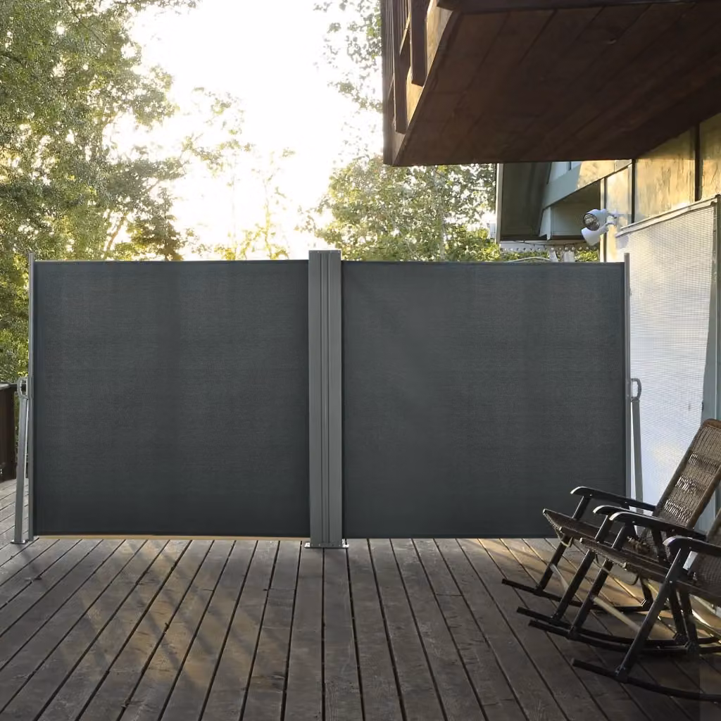 Divisore da Giardino Giordanoshop Grigio in Poliestere e Metallo L: 600 cm, H: 180 cm – 2