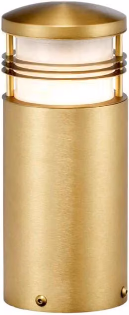 Paletto da giardino ottone spazzolato E27 40W Newbrighton