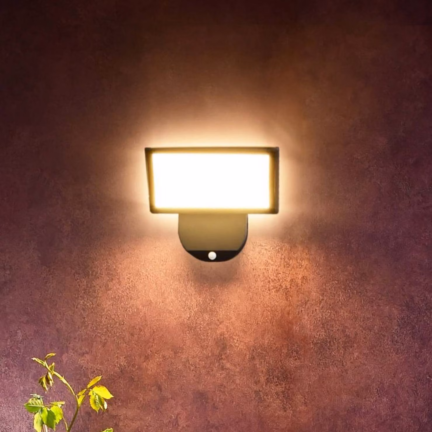 Deko-Light Applique da esterno a LED Alkes L con sensore, 30 cm, Nero, Alluminio, Moderno