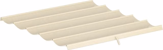 Copertura per Gazebo e Pergola Outsunny in Poliestere con 10 Fori di Drenaggio, Beige, 250 x 255 cm