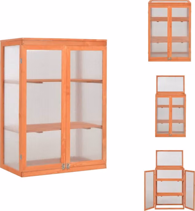 vidaXL Armadio per serra in legno 75x47x109 cm - Serre