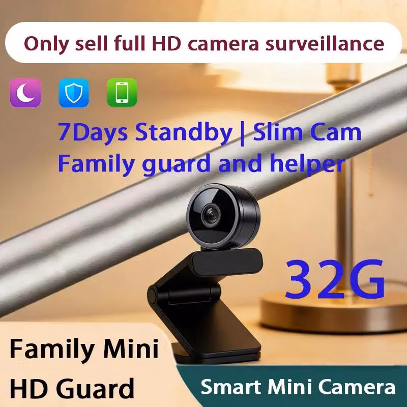 Telecamera Wi-Fi wireless, alta risoluzione, rilevamento del movimento, Q6 Full HD, 32g