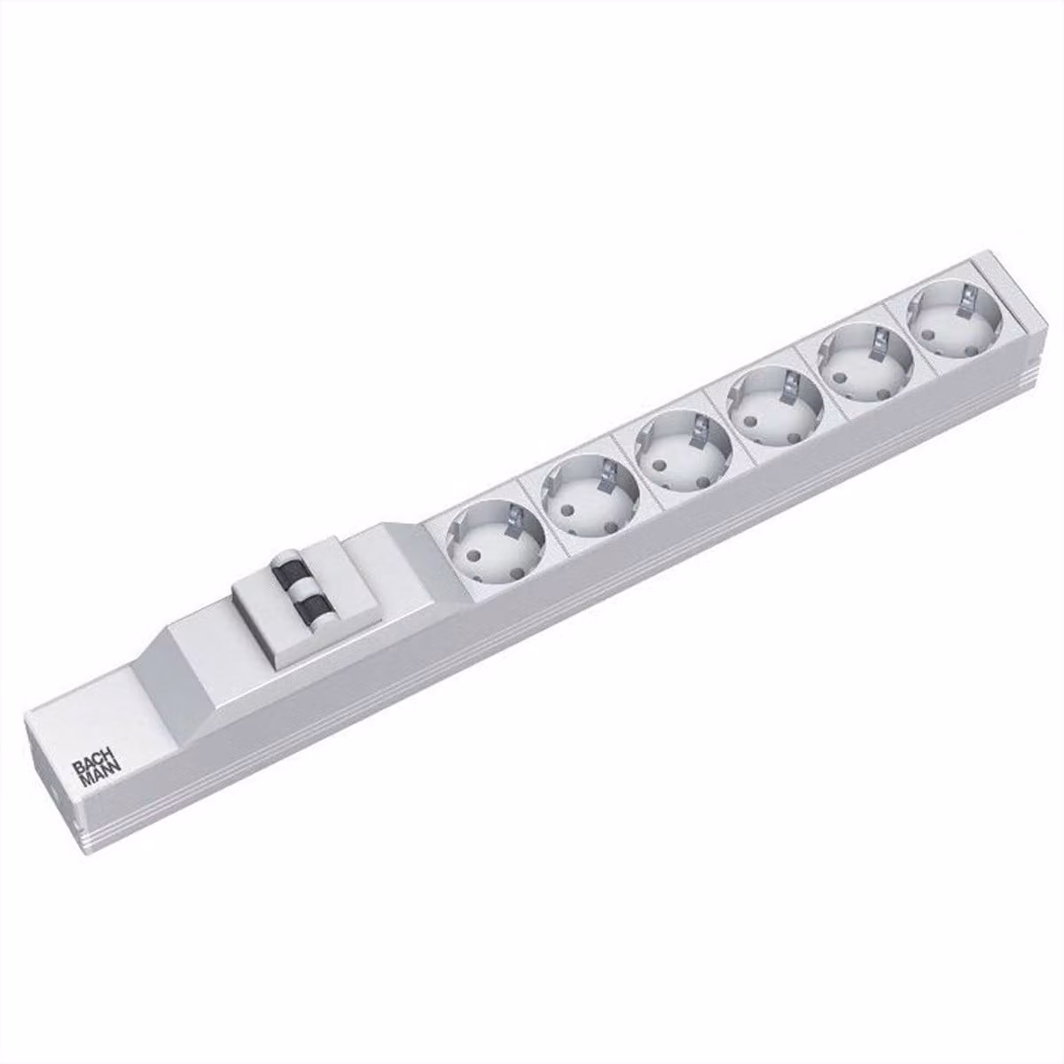 BACHMANN 19" ciabatta 6 contatti di protezione 1x interruttore, 2 m