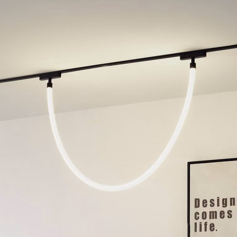 Plafoniera a LED Lumaro 48V Lindby, dimmerabile, Bianco / Opale, Soggiorno / Sala da pranzo, Tessuto / Stoffa / Seta, Moderno, Plafoniera LED