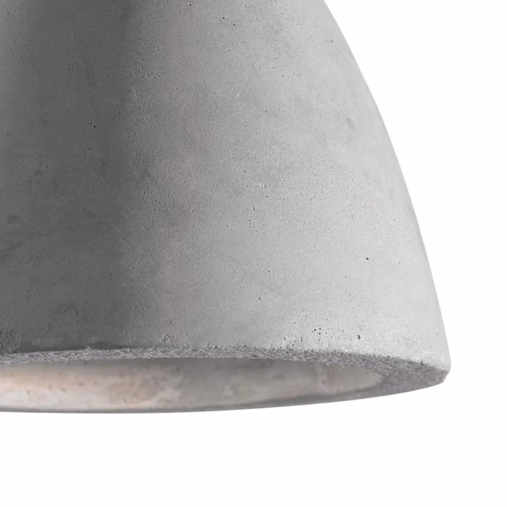 Lampada a sospensione Industrial-Minimal IDEAL LUX in metallo e cemento grigio con 1 luce E27 a cupola – 2