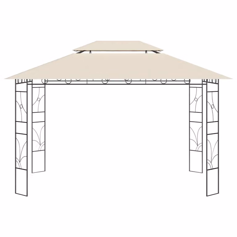 Gazebo 4x3x2,7 m Crema 160 g/m²