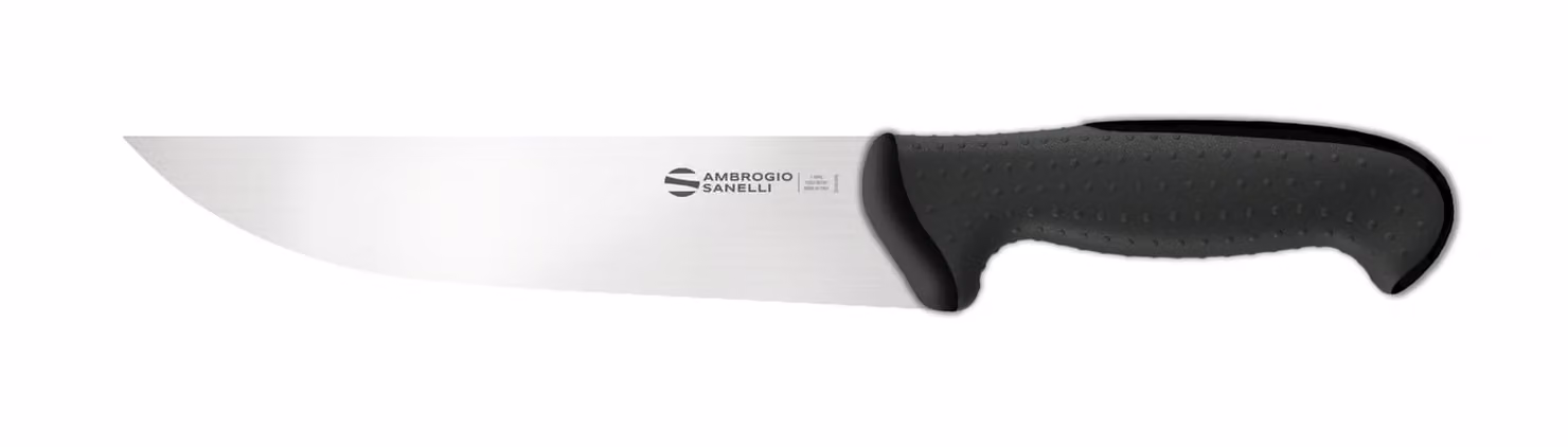 Coltello francesce linea Tecna di Sanelli Ambrogio, lama cm 20, manico nero
