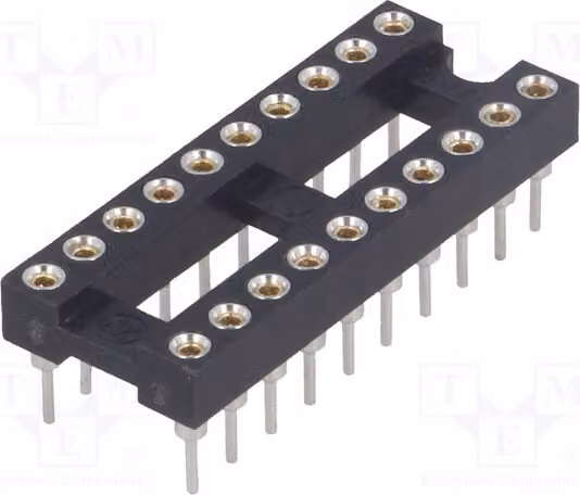 3x Zoccolo: DIP, PIN: 20, tecnologia Through-Hole (THT), placcato in oro, modello DS1001-01-20BT1NSF6S, zoccolo di precisione