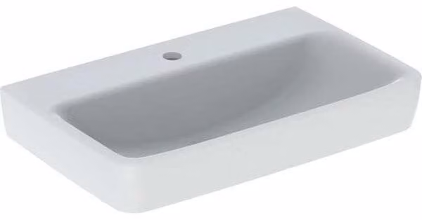 Geberit Renova Compact lavabo, avec trou pour robinetterie, sans trop-plein, 650x400mm, 501.715.00.1, 501.715.00.1