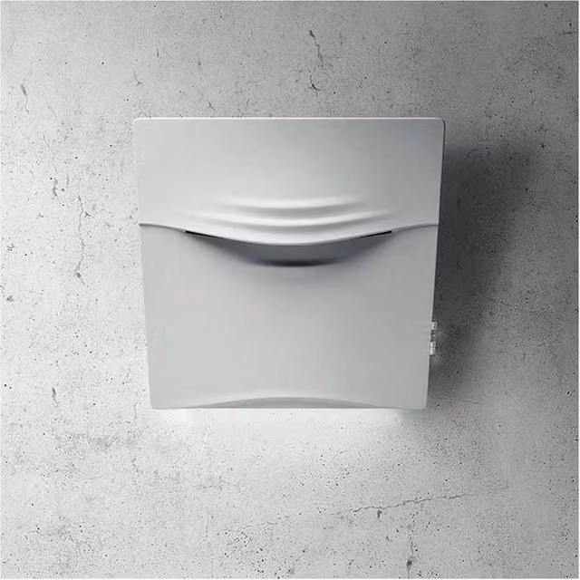 Elica CONCETTO SPAZIALE WH-F-75 Cappa a parete filtrante o aspirante, Larghezza: 75 cm, Classe A+, 515 m³/h, colore Bianco