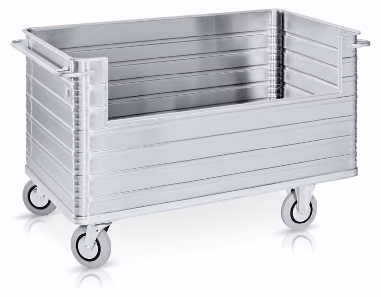 Carrello in alluminio W172, 945 l, IM: 1500x900x700 mm