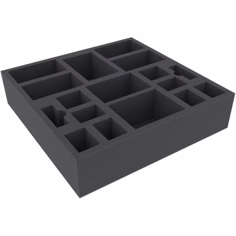 Inserto in schiuma da 295 x 295 x 70 mm per miniature da giochi da tavolo