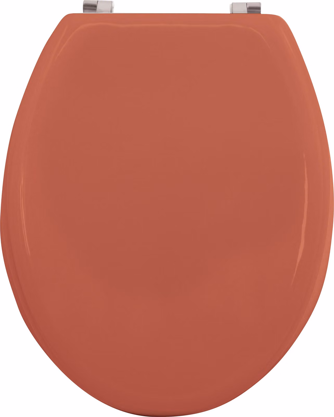 MSV Sedile WC Coperchio del WC Anima in legno MDF "rosso terracotta" Cerniere in acciaio inox - qualità elevata e stabile