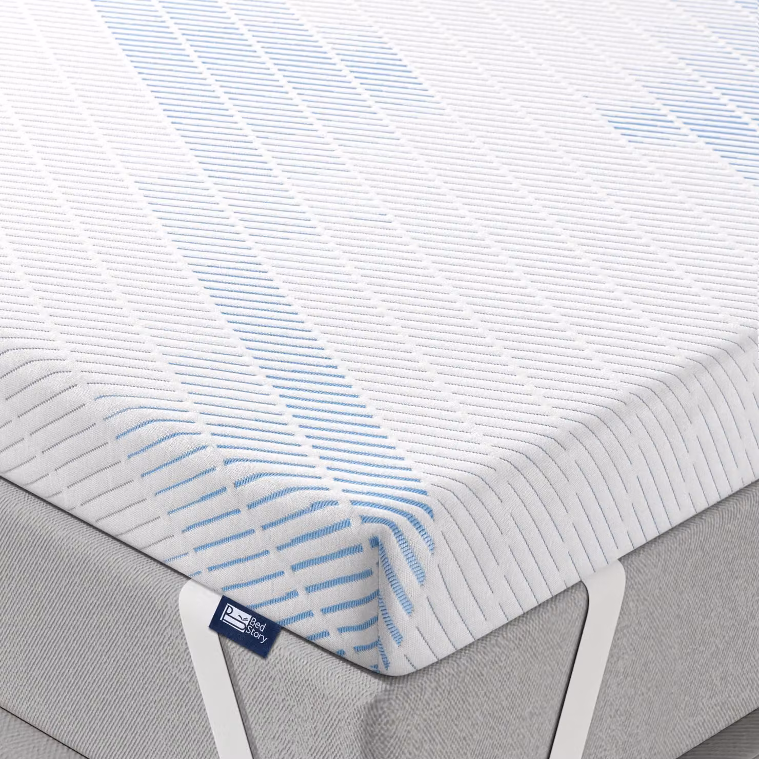 Protezione per materasso, dimensioni 140x190 cm, realizzata in memory foam e gel, spessore 7 cm