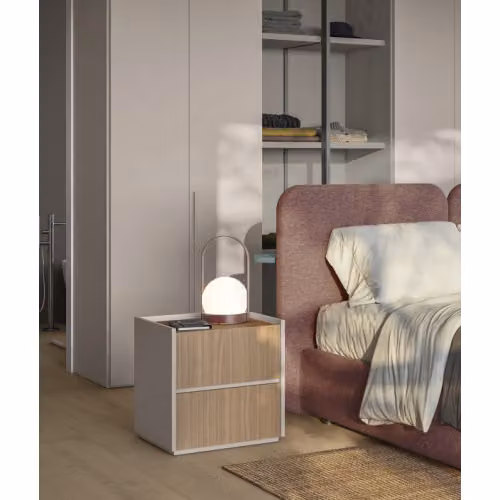 Comodino moderno 1 o 2 cassetti Laguna