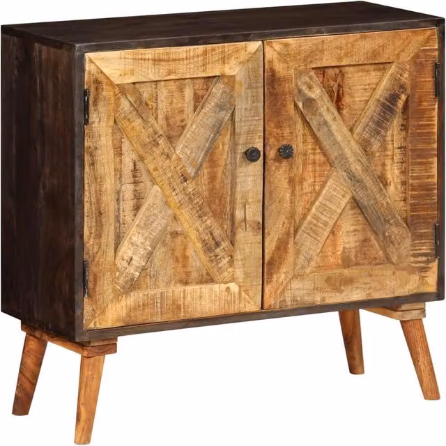 Buffet credenza in legno massello di mango marrone stile rustico L: 85 cm