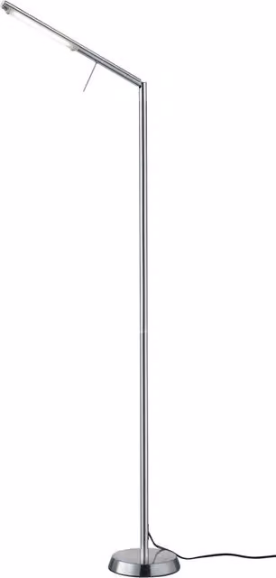Lampada da terra LED Filigran Trio Leuchten bianca e argento con tecnologia touch e dimmerabile