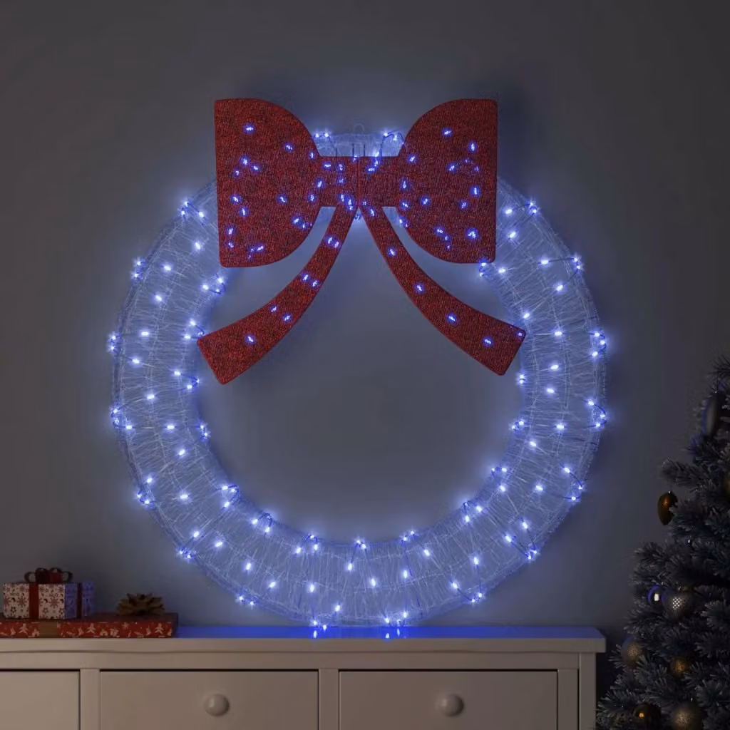 Ghirlanda di Natale con 150 LED Blu e Telecomando, Lunghezza: 120 cm, in Plastica – 2