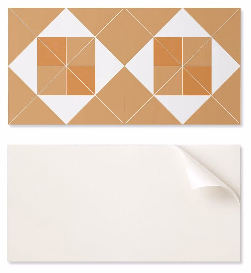Pannello decorativo in vinile autoadesivo, dimensioni 120 x 60 cm, con motivo geometrico disponibile in diverse tonalità di colore
