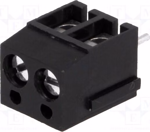 5 listelli di fissaggio per cavi da 5 mm con angolo di 90°, per un percorso di 2. 24A, modello DG300-5.0-02P-13-00AH