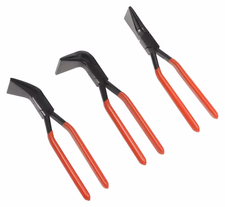 Set di pinze piegatrici per lamiera, Acciaio al carbonio resistente, impugnatura ergonomica, colore rosso
