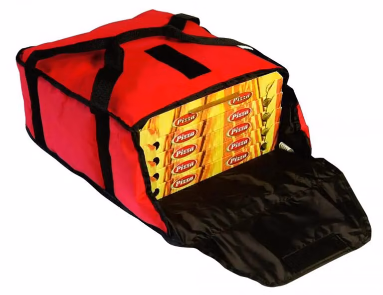 Borsa termica ad alto isolamento per 5 cartoni pizza diam. 33 cm