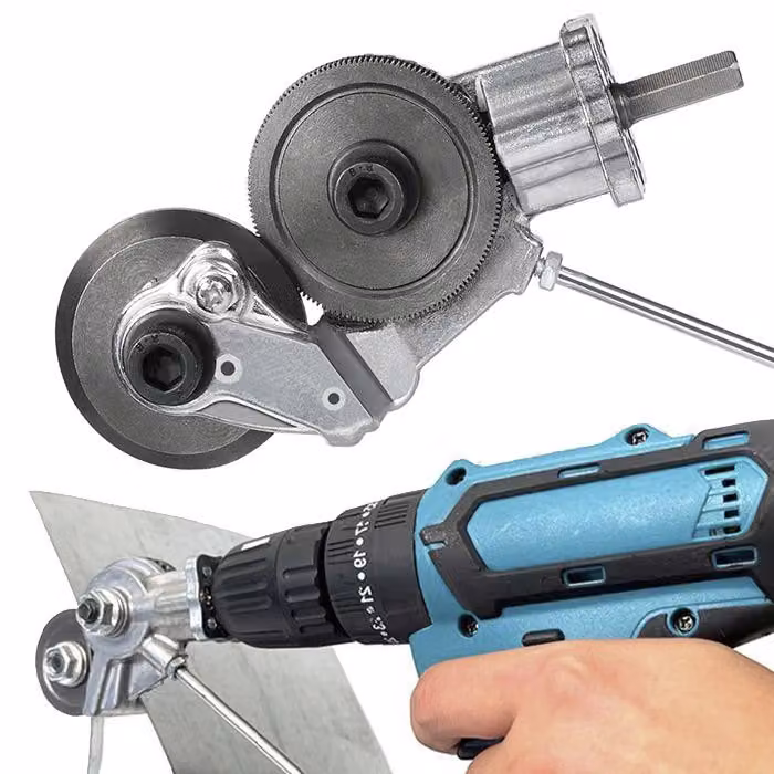 Cesoia lamiera, roditrice per trapano, accessorio compatto - Platycutter