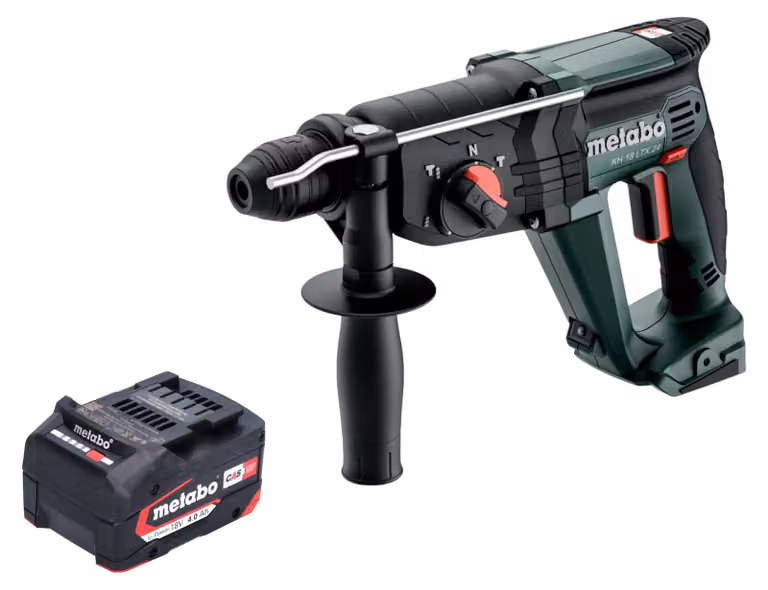 Martello combinato a batteria Metabo KH 18 LTX 24 18 V 2,1 J SDS Plus + 1x batteria ricaricabile 4,0 Ah - senza caricabatteria