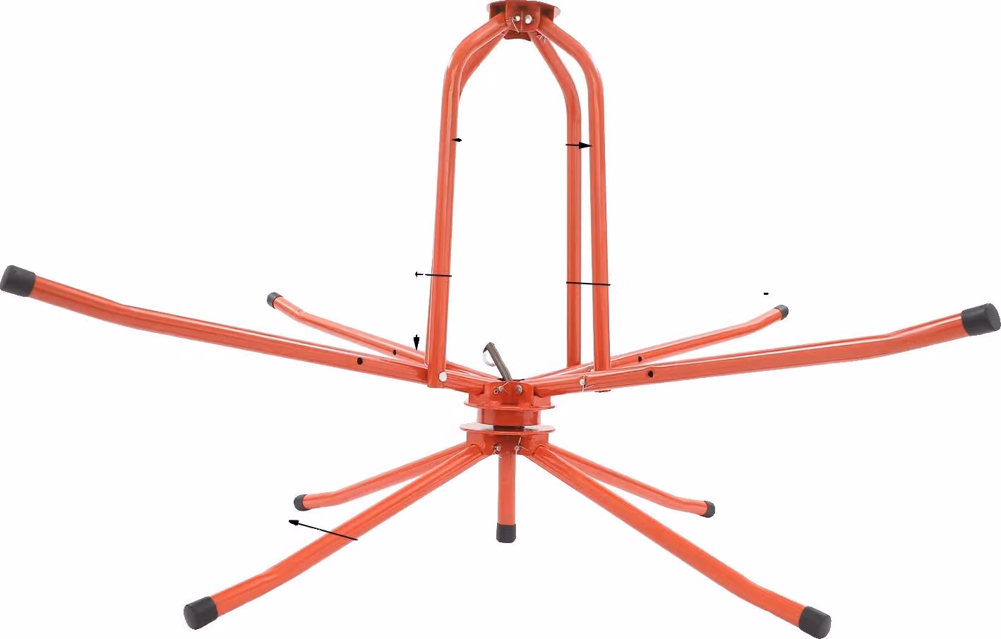 Avvolgitore per tubi, capacità di carico 200 kg, diametro del tubo regolabile, colore rosso