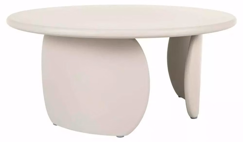 FURNLUX Tavolino Noemi, color beige, 80 cm / Colore principale: / Dimensioni: