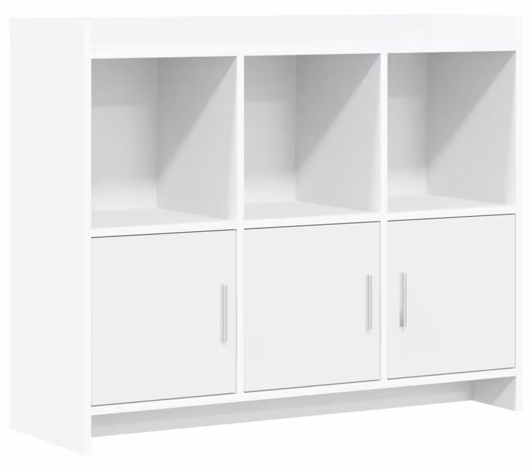 Credenza da sala da pranzo Bianca 98,5 x 33 x 80 cm Legno composito