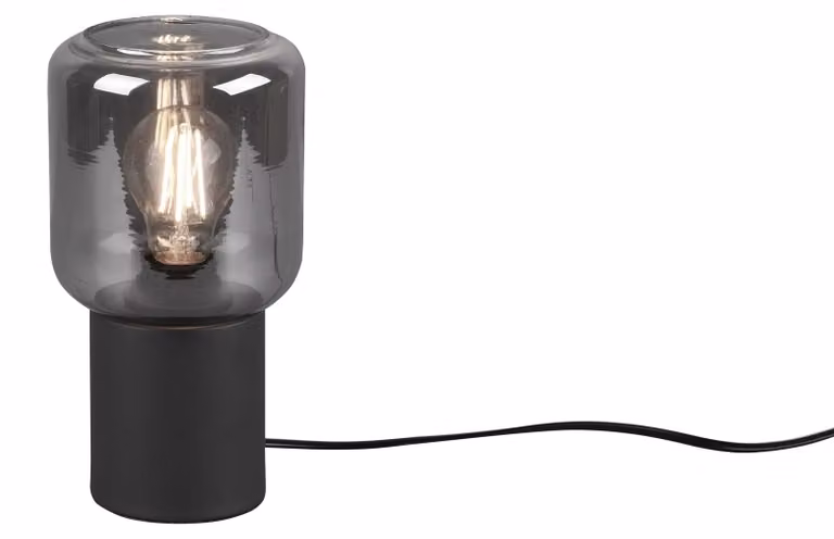 Lampada da tavolo NICO bianco e nero 1xE27x40W in vetro, dimensioni: 24x13x13 cm, IP20, RL