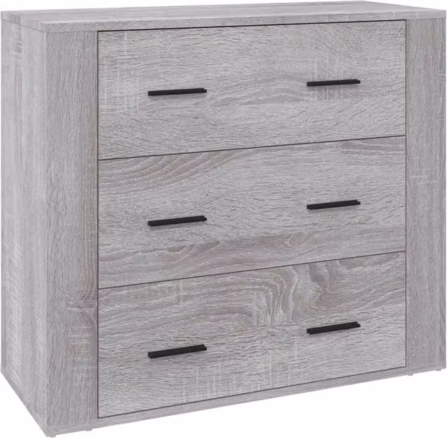 Credenza | Madia | Buffet da pranzo | Armadio da pranzo Grigio Sonoma 80x33x70 cm in Legno Multistrato