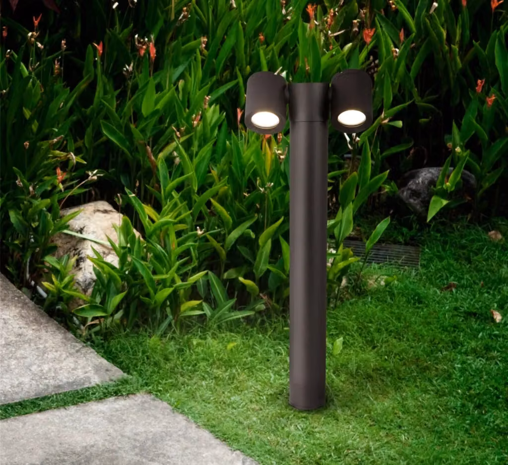 Lampada da parete LED Wall Street GIORDANOSHOP in alluminio nero per esterno con orientamento regolabile e protezione IP54 – 2