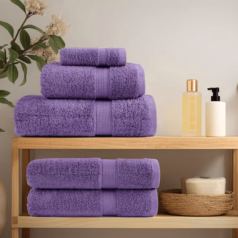 vidaXL Asciugamani per Sauna SOLUND 10 pz Viola 80x200cm 600 g/m²