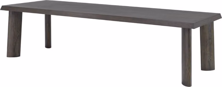 Tavolo da pranzo Casa Padrino colore moka 300 x 110 x h. 76 cm - Tavolo da cucina in legno massello - Tavolo rettangolare per sala da pranzo - Mobili per sala da pranzo