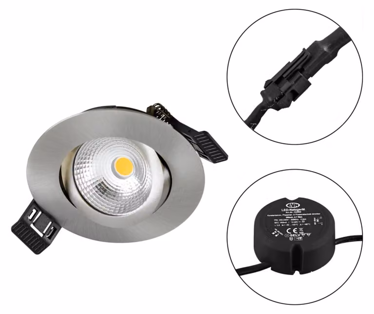 Lampada da incasso a LED 230 V 830, dimmerabile, eds-opt. - Downlight/spot/floodlight S061302