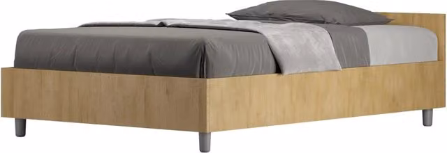 BS COM Letto una piazza e mezza contenitore 120x190 quercia