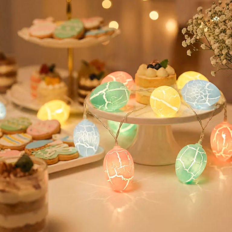 Catena luminosa per interni, 2 metri, 10 LED, con timer, alimentata a batteria