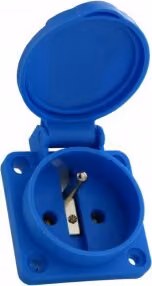 Presa di corrente da esterno 230V 16A IP54 Presa di corrente sistema francese tipo E con spinotto di messa a terra Presa di corrente da incasso Presa di corrente da esterno Doktorvolt