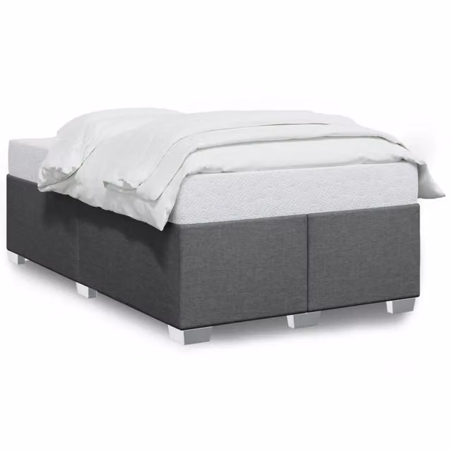 Letto matrimoniale | Letto per adulti | Giroletto senza Materasso Grigio Scuro 120x200 cm Tessuto